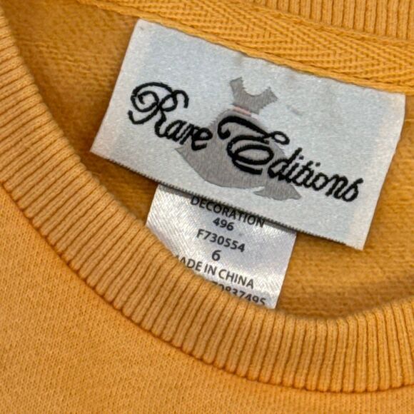 Rare editions sparkle flower sweatshirt size 6 - Picture 3 of 4